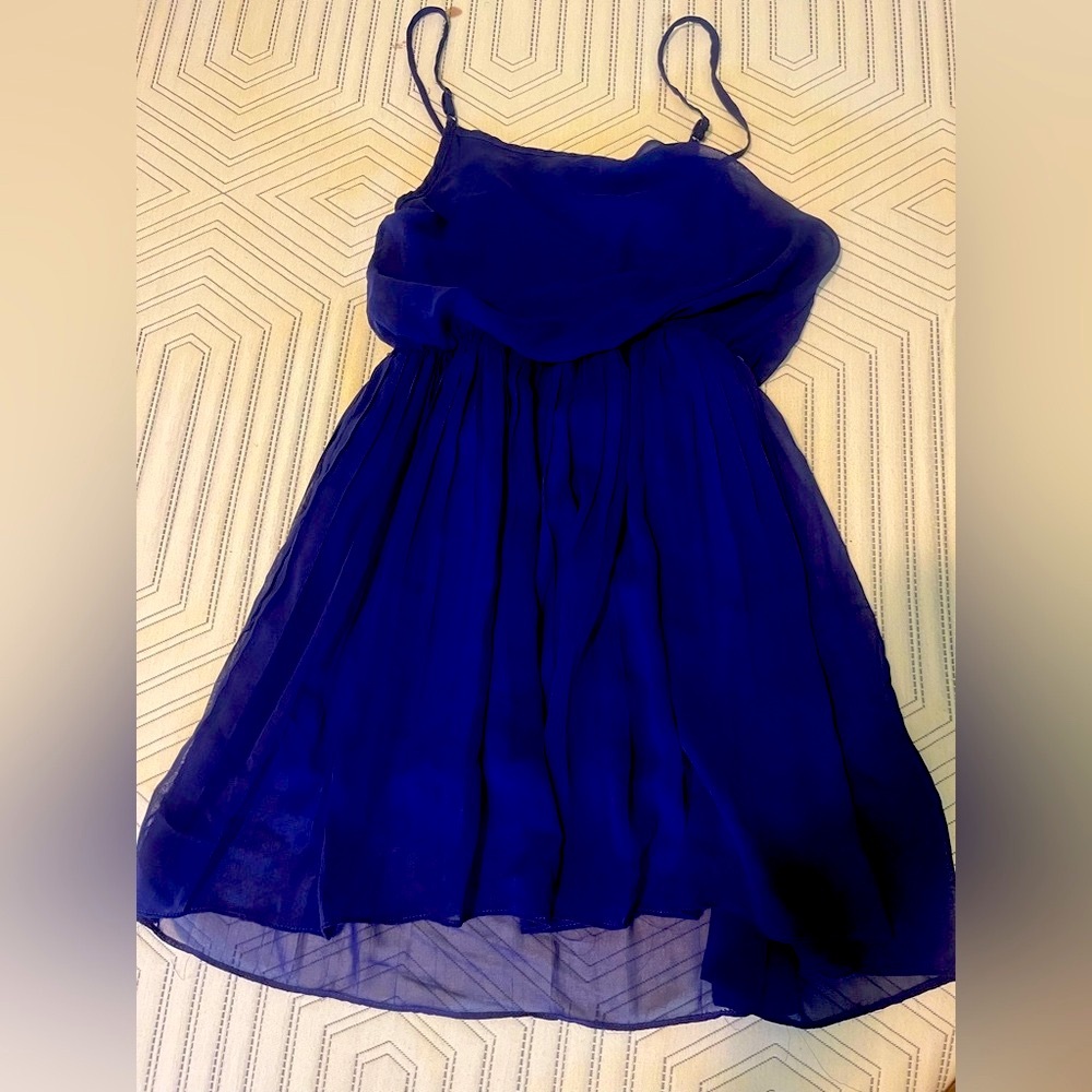 Purple sheer party dress!! Light, viberant  and flowing fabric.